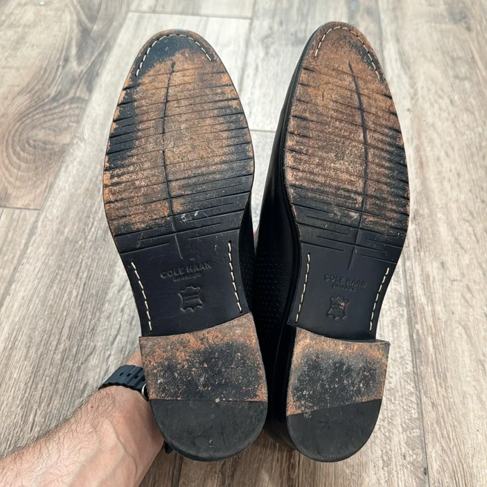 Cole Haan Grand os wingtip Oxford Black size 11 - Picture 6 of 6